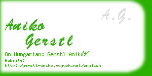 aniko gerstl business card